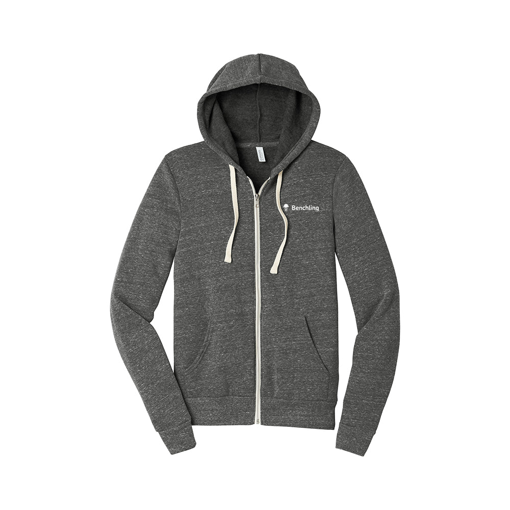 Unisex Triblend Sponge Fleece Full-Zip Hoodie