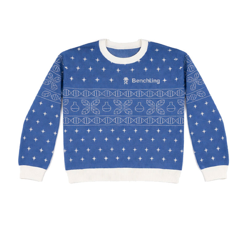 Benchling Custom Knit Cotton Blend Crewneck Sweater
