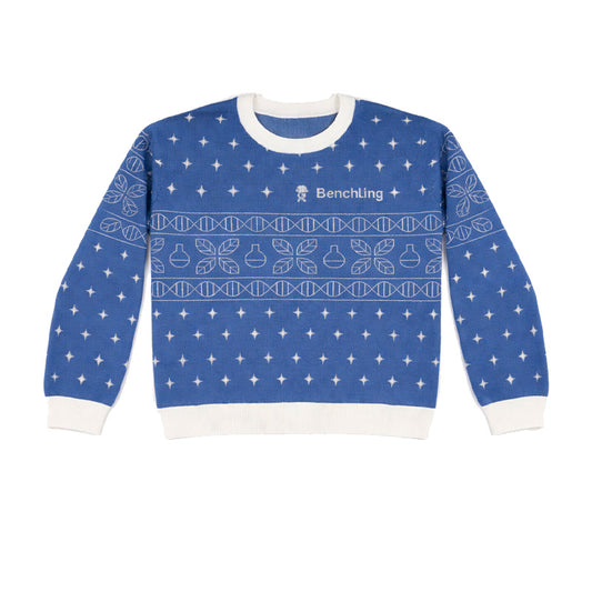 Benchling Custom Knit Cotton Blend Crewneck Sweater